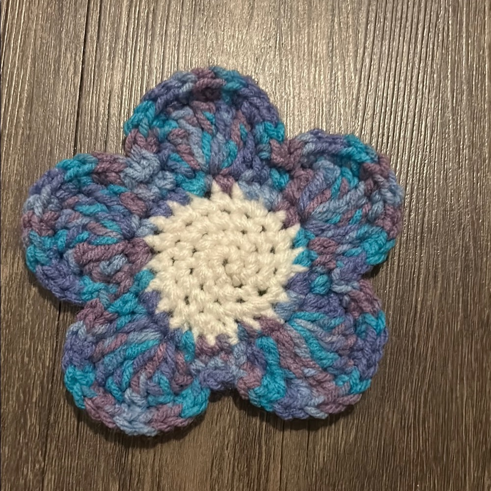 Handmade Crochet Flower Coaster